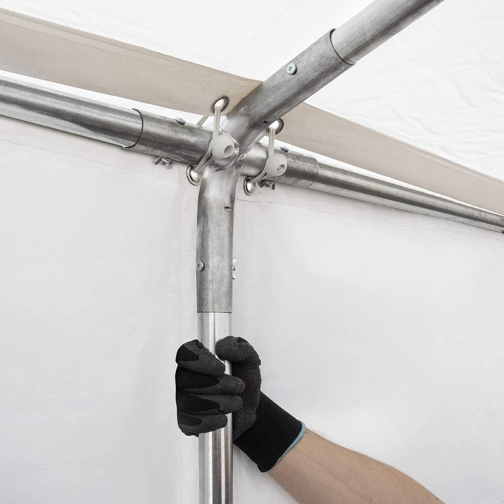 TOOLPORT Tente de Stockage 4x6 m abri bâche PVC 700 N imperméable Vert foncé