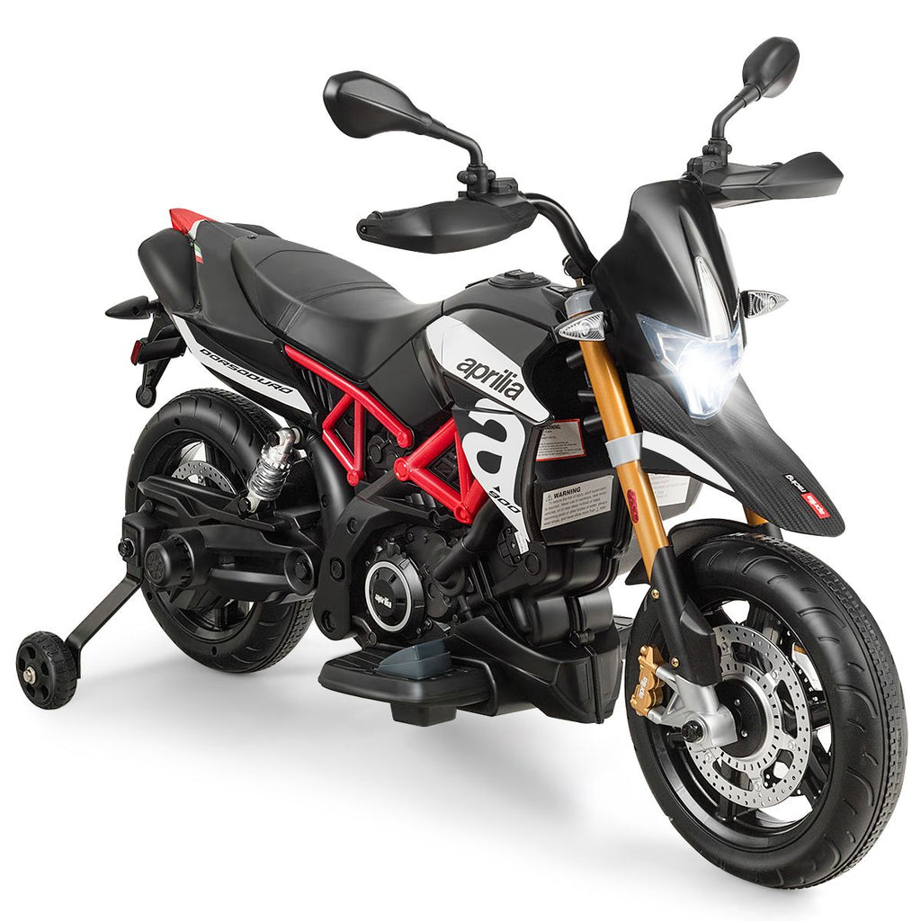 Moto Electrique pour Enfants 12V avec Lumières LED Musique MP3 Roues Antidérapantes pour Garçons et Filles 37 95 mois -