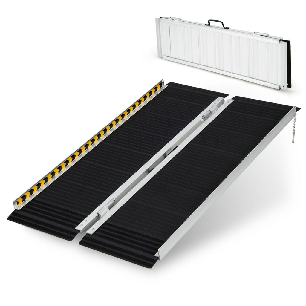 Rampe D’accès en Aluminium avec Plaque de Transition pour Maison 122L -