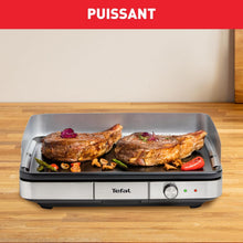 Load image into Gallery viewer, Tefal Plancha Electrique Maxi Plancha XXL 10/12 Personnes Plancha Intérieur Et Extérieur Inox CB690D12