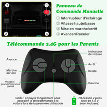 Load image into Gallery viewer, Tracteur Electrique 12 V pour Enfants 3-5 km/h Tlcommande MP3 USB Vert/Jaune -