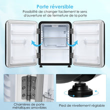 Load image into Gallery viewer, Mini Frigo 68L 220-240V Étagères Amovibles et Porte Réversible Température 0 °C - 10 °C pour Maison Chambre Bureau -