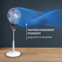 Load image into Gallery viewer, Rowenta Turbo Silence Extreme Ventilateur sur pied, Puissant, Silencieux, Écoénergétique, Design, Timer 12h, Télécommande VU5690F0