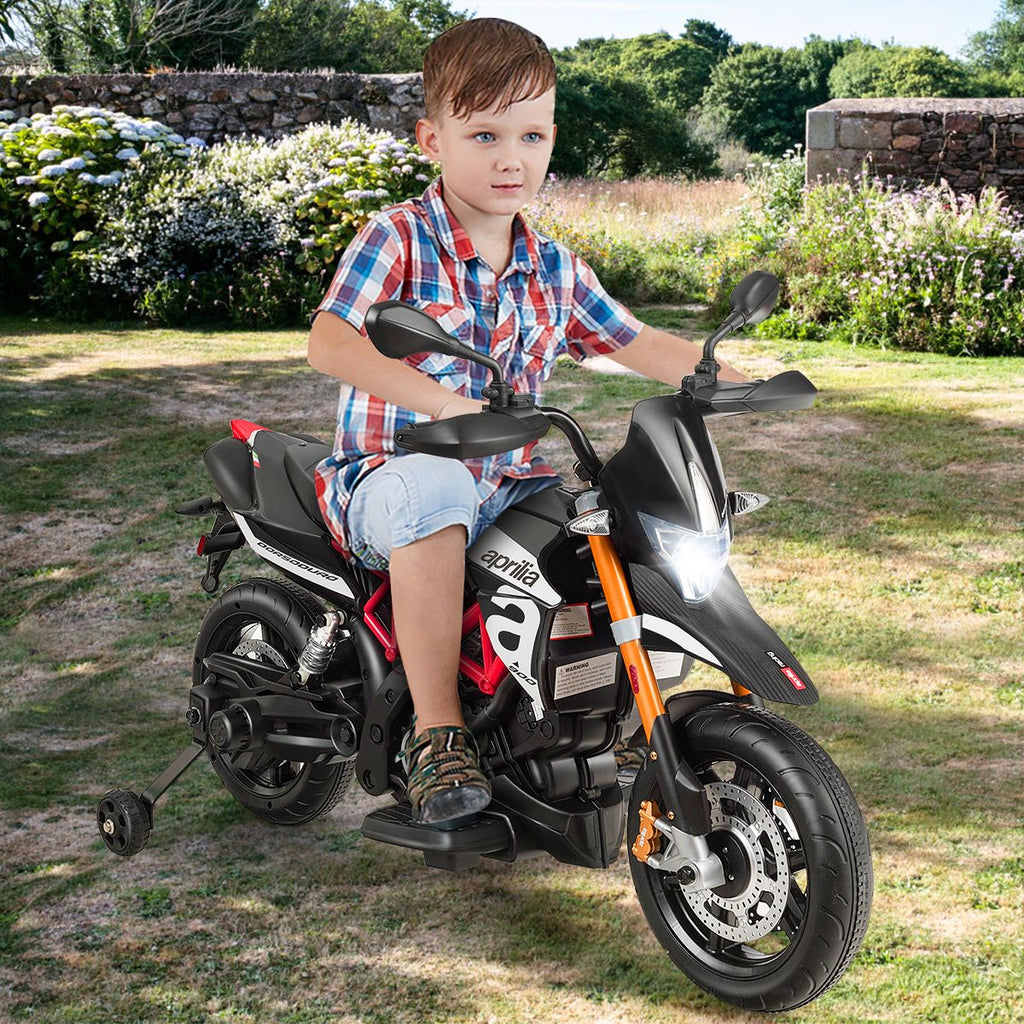 Moto Electrique pour Enfants 12V avec Lumires LED Musique MP3 Roues Antidrapantes pour Garons et Filles 37 95 mois -