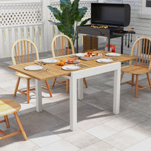 Load image into Gallery viewer, Table de Jardin Extensible en Aluminium Ajustable de 80 à 160 CM Table à Manger Rectangulaire pour 4-6 Personnes Gris/Naturel -