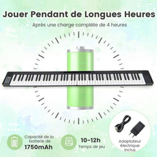 Load image into Gallery viewer, Piano Numrique Pliable  88 Touches avec Fonction Bluetooth MIDI Clavier lectronique Portable avec Pdale de Sustain Sac de Transport -