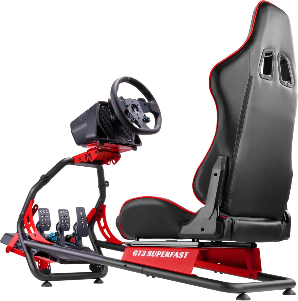 OPLITE GT3 Superfast V2 est un cockpit de simulation de conduite de type GT/Rallye,idéal pour une introduction au SIMRACING