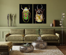 Load image into Gallery viewer, Kare Design Table Basse Pebbles Deluxe, Acier, Argent, Diamètre 66 / 56 cm, Table Basse Salon lot de 2, Meuble, Deco Intérieur, Decoration Chambre, Maison