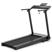 Load image into Gallery viewer, Tapis de Course/Marche Pliable 500W 12 Programmes Prdfinis 0,8-9,6 Km/h Ecran Tactile LED 4 Touches de Raccourci Noir Support pour Ipad -