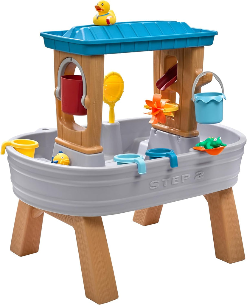 Rain Shower Splash Table d'eau avec 13 Accessoires - Bleu & Vert | Table Jeux d'eau | Table d’activité pour Le Jardin,Table Activité Eau | Table d'eau Extérieur