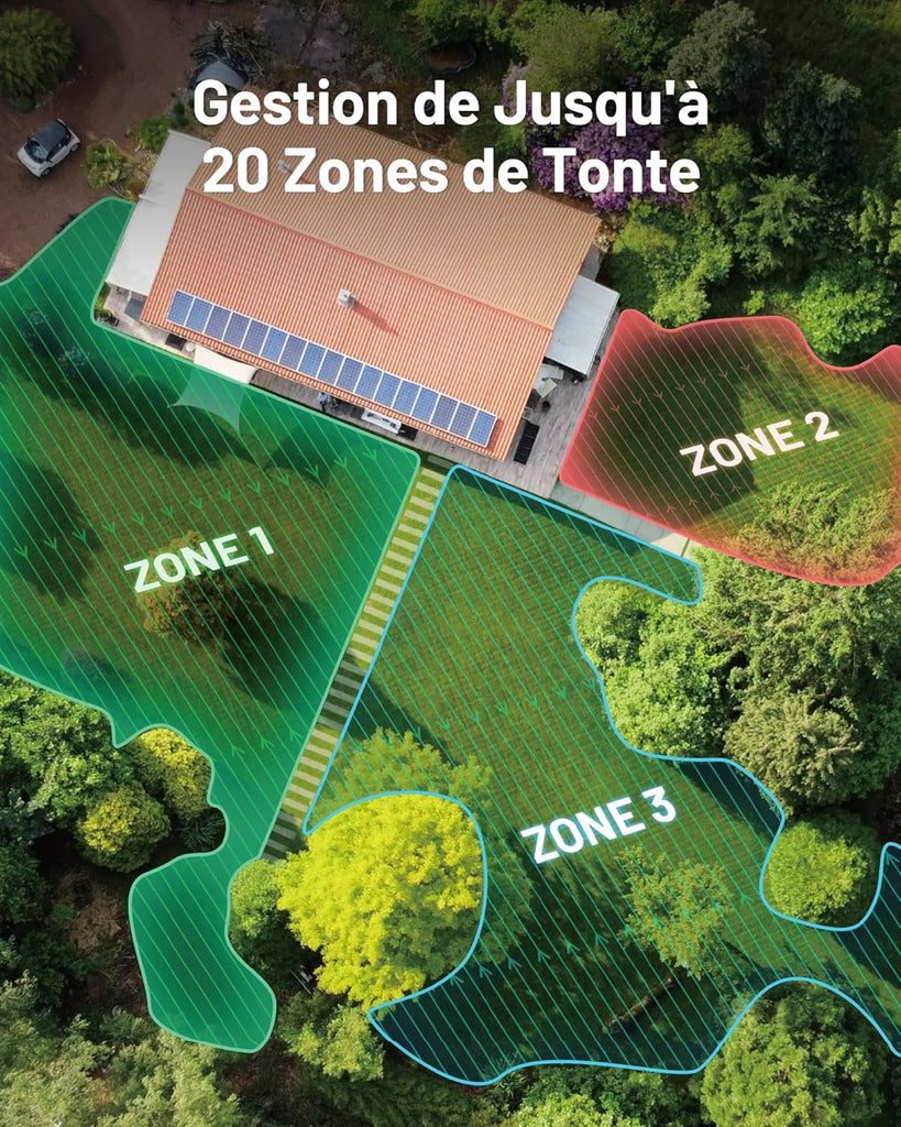 MAMMOTION LUBA Mini AWD 1500 Robot Tondeuse sans Fil Périphérique, NetRTK+Vision, Aucune Antenne RTK Requise, Recommandé 1500m², Max. 1800m², Pentes à 80%, avec Module 4G