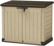 Load image into Gallery viewer, Store It ARC Abri de jardin extérieur,capacité 1200 litres,taupe et beige