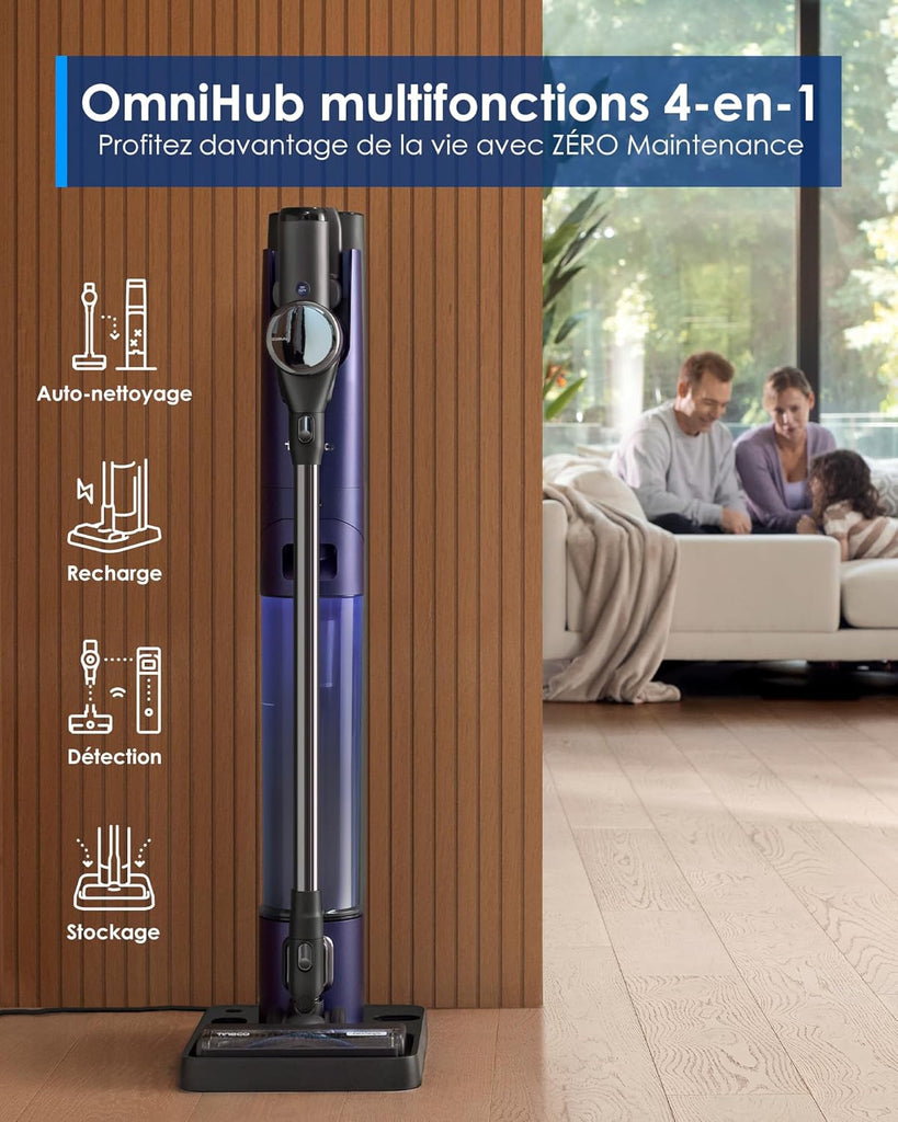 Tineco Pure One Station Pet Aspirateur Balai sans Fil avec Auto-Nettoyage, Brosse ZeroTangle pour Les Poils d’Animaux, Nettoyage des sols durs, Tapis, Carrelage, Toilettage des Animaux, Léger