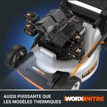 Load image into Gallery viewer, Pack Pro+ Tondeuse à Gazon 40V 460m² + Coupe-Bordures 20V + 2 Batteries 4Ah et 1 Batterie 2Ah + Chargeur Double et Chargeur Simple (Idéal pour l'Entretien du Jardin)