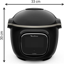 Load image into Gallery viewer, Moulinex Cookeo Touch Wifi Multicuiseur intelligent, Cuve 6 L, Haute pression, Guide pas à pas, 250 recettes intégrées, Application Moulinex CE902800, Noir