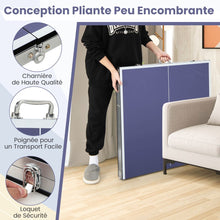Load image into Gallery viewer, Table de Ping-Pong Pliable Peu Encombrante avec Filet Tennis de Table avec 2 Raquettes 3 Balle Pieds Réglables 180 x 90 x 76 cm -