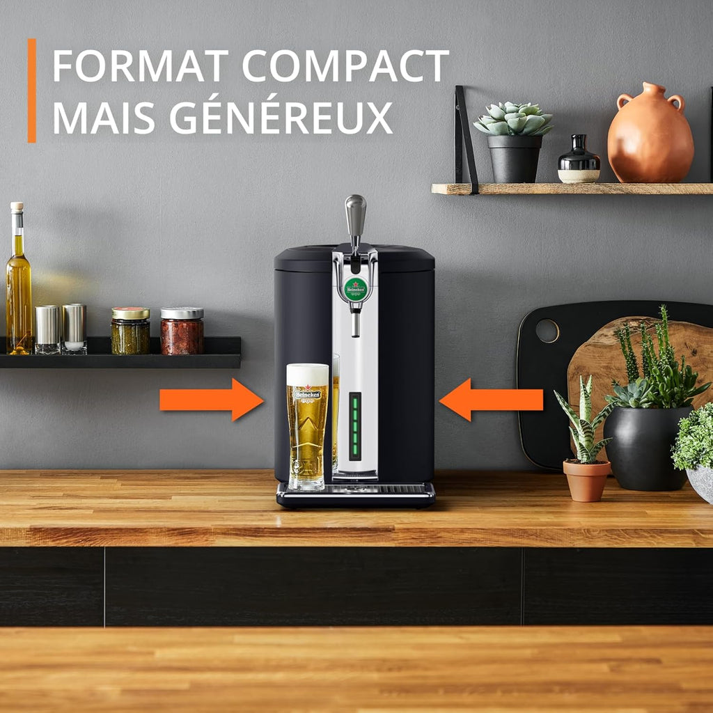 Krups Beertender Compact Ultimate machine à bière pression Mousse et température parfaites Fûts 5 L YY5603FD