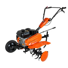 Load image into Gallery viewer, Motoculteur Thermique 212cc + 6 fraises + 2 roues + butteur -