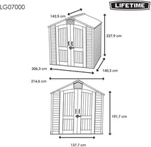 Load image into Gallery viewer, Abri de Jardin Tan 132,7 x 204,4 x 227,9 cm