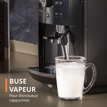 Load image into Gallery viewer, Machine à café grain,1,7 L,2 tasses en simultané,Nettoyage automatique,Buse vapeur pour Cappuccino,Cafetière espresso,Essential noire YY8125FD,Noir -