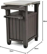 Load image into Gallery viewer, Mini desserte barbecue UNITY - Gris - 105 litres