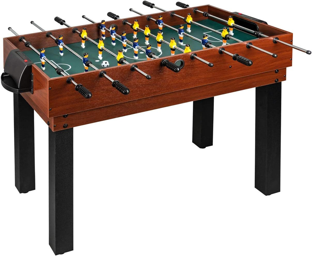 shelfmade Table de Jeux Multifonction, Baby Foot Enfant, Mini Baby Foot Bois, Billard Convertible, Mini Table de Ping Pong - Table multijeux Adulte - 10 Jeux en 1