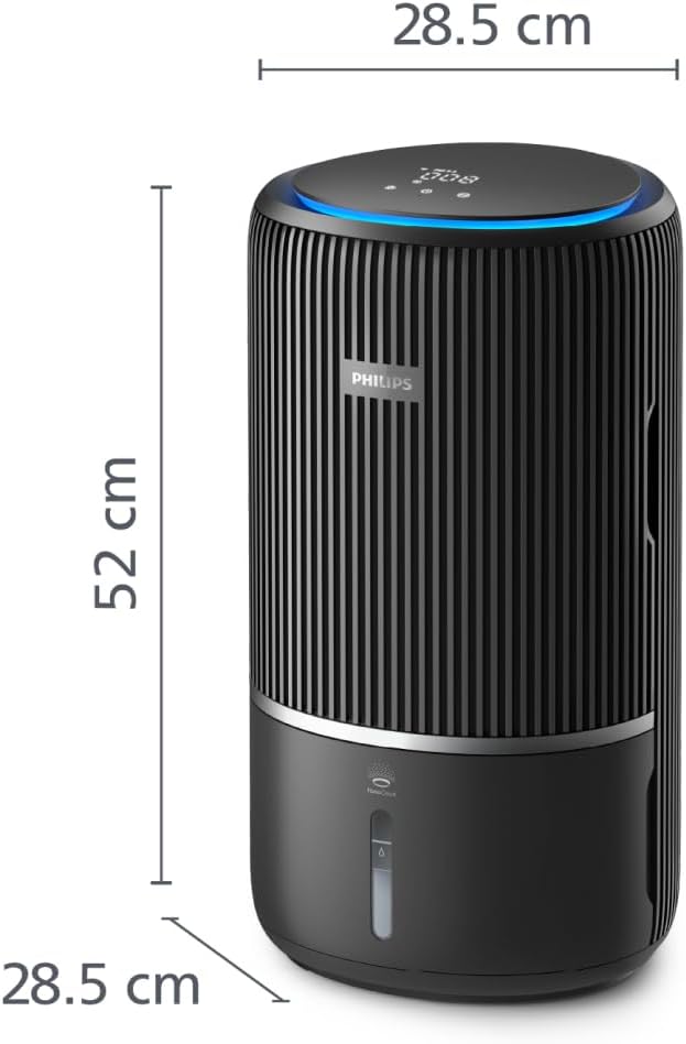 Philips Série 3400 Purificateur d'Air et Humidificateur 2 en 1, Filtre HEPA NanoProtect + Filtre à Charbon Actif, Humidification Hygiénique, CADR 300 m³/h, Taux d'Humidification 650 ml/h (AC3421/13)