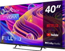 Load image into Gallery viewer, Smart Tech TV LED FHD 40' (101 cm) 40FV02V Smart TV VIDAA - Molotov Netflix Prime Video + Youtube Plex 3xHDMI - 2xUSB - Mode Hotel-2024