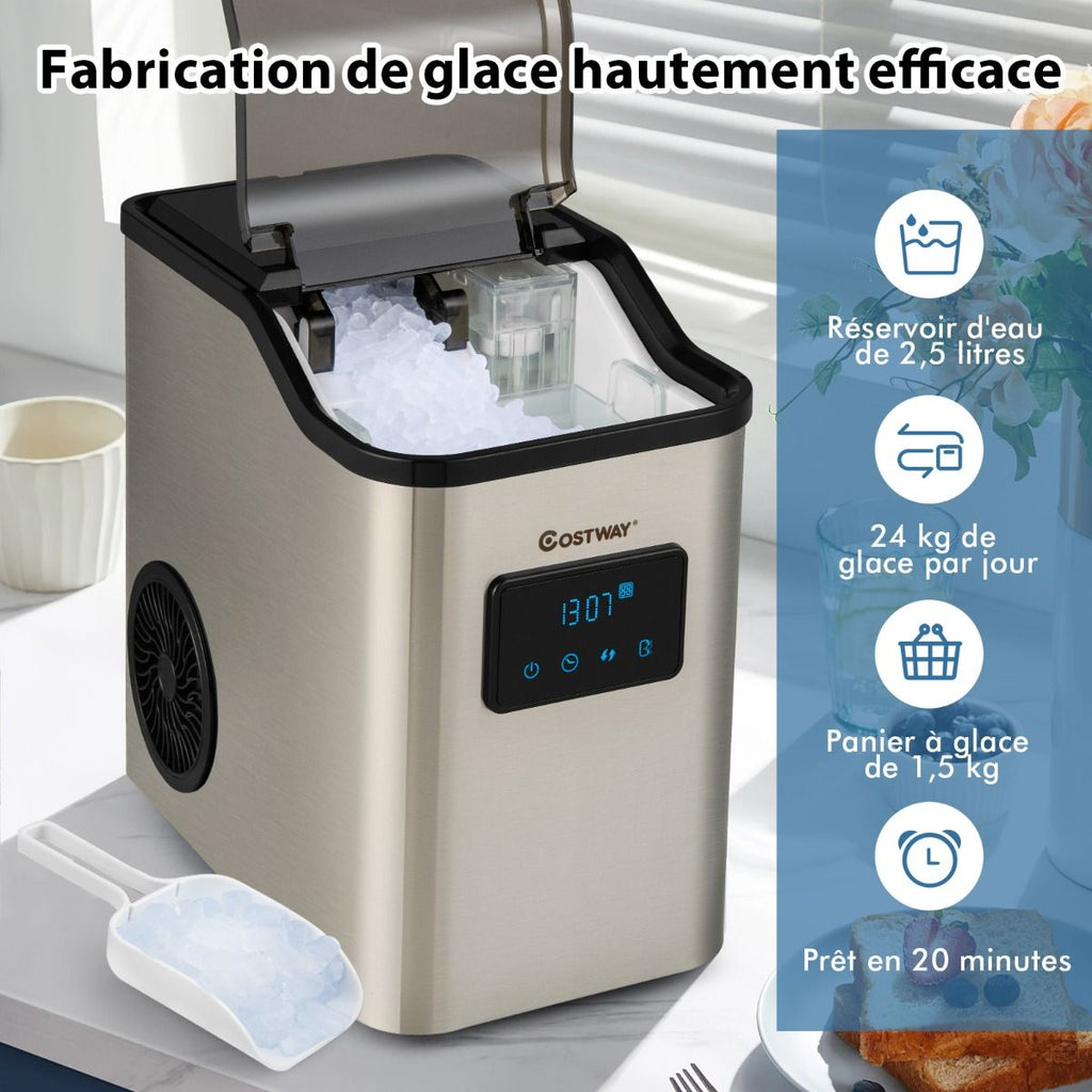 Machine  Glaons 24kg en 24h Panneau de Contr么le Tactile LED -