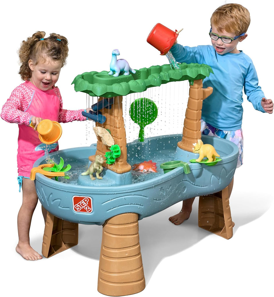 Rain Shower Splash Table d'eau avec 13 Accessoires - Bleu & Vert | Table Jeux d'eau | Table d’activité pour Le Jardin,Table Activité Eau | Table d'eau Extérieur