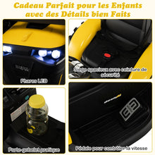 Load image into Gallery viewer, Tracteur Electrique 12 V pour Enfants 3-5 km/h Tlcommande MP3 USB Vert/Jaune -