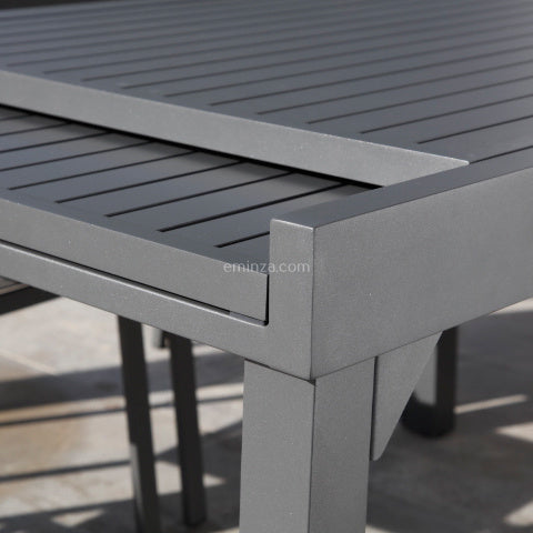Table de jardin extensible en aluminium 8 places (90/180 x 90 cm) Murano Gris anthracite - Action-sport36 -