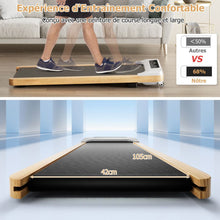 Load image into Gallery viewer, Tapis de Course Électrique 1,3-6KM/H Moteur 2,25HP à Roulettes Charge 120 kg avec Télécommande Écran LED 15 Programmes Gris -