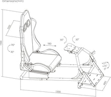 Load image into Gallery viewer, OPLITE GT3 Superfast V2 est un cockpit de simulation de conduite de type GT/Rallye,idéal pour une introduction au SIMRACING