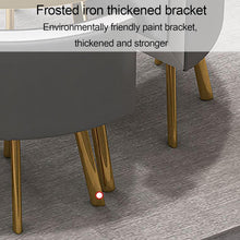 Load image into Gallery viewer, Table À Manger Ronde,Ensemble Table Et Chaise Salle A Manger,Table De Cuisine 4 Personnes,Table Chaise Encastrable,Petites Tables De Salle De Conférence,Table De Bureau Simple,Table Ronde 90 Cm (Size