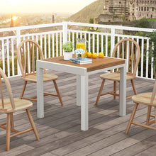 Load image into Gallery viewer, Table de Jardin Extensible en Aluminium Ajustable de 80 à 160 CM Table à Manger Rectangulaire pour 4-6 Personnes Gris/Naturel -