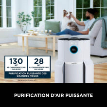 Load image into Gallery viewer, Shark NeverChange jusqu'à 5 ans Purificateur d'air MAX intérieur, Couvre 130m², Filtre HEPA 5 ans, Capture 99,97% allergènes, Mode automatique, Silencieux, LED, Blanc HP300EU