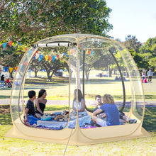 Load image into Gallery viewer, Tente Bulle  Ouverture Instantane pour 6  10 Personnes Tente D么me d'Extrieur 328 x 328 cm Rsistante Aux Intempries Transparent -