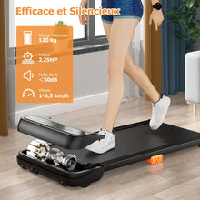 Load image into Gallery viewer, Tapis de Course et de Marche avec 12 Programmes Prdfinis Tlcommande et cran Tactile Led Machine de Jogging et de Marche Capacit 120 Kg Noir -