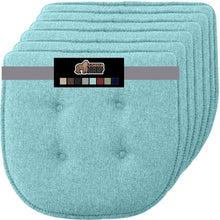 Load image into Gallery viewer, Gorilla Grip Extra Thick Tufted Chair Pad Memory Foam Cushions, Pack of 6 Comfortable Seat Cushion, Durable Slip Resistant, Dini